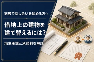 借地上の建物を建て替えるには？地主承諾と承諾料を解説